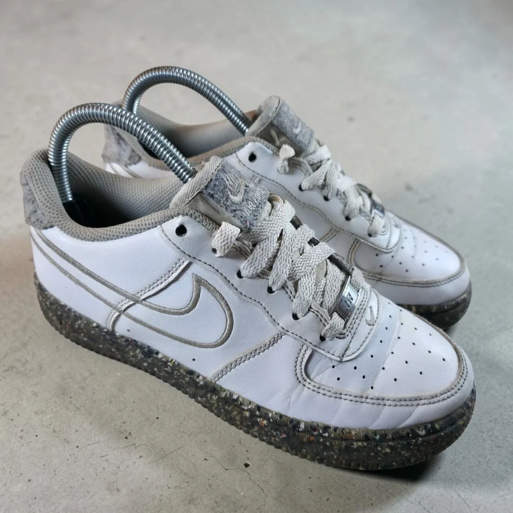 Nike Air Force 1 GS Recycled Wool Pack White Leather DB2813-100 Youth Size 5 Y
